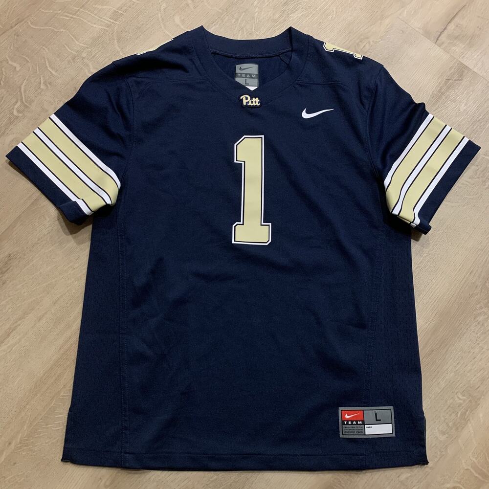 Nike University of Pittsburgh Pitt Panthers #1 Football Jersey Youth Boys Large